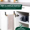 eluno Porte-serviettes en bambou sans percer à accrocher Voir les images du produit 5
