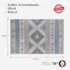 In- & Outdoor Teppich DAVE, Serie "Kombi" Blau, 120 x 170 Produktbild-Vorschau 4