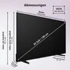Diagram showing the dimensions of a television. Produktbild-Vorschau