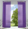 2er-Pack Gardinen Transparent Vorhang Set Wohnzimmer Voile Produktbild-Vorschau 1