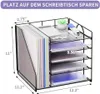Schreibtisch-Organizer, 5-Stufiger Papierkorb-Organizer mit Produktbild-Vorschau 2