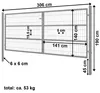 Záhradná brána Brána záhradný plot plot 300x140 cm Náhľad obrázku produktu 5
