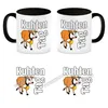 Kuhten Tag Kaffeebecher Schwarz in weiß mit Kuh zum Thema Produktbild-Vorschau 4