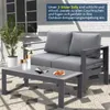 MEXO Loungesofa Gartenmöbel Set 2-Sitzer Gartensofa aus Produktbild-Vorschau 7