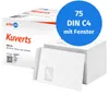 print24 Briefumschläge mit Fenster, DIN C4, unbedruckt, 75 Produktbild-Vorschau 3