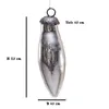 Christbaumkugelset in Zapfen-Form, 16er Set | Glas, Silber, Produktbild-Vorschau 2