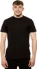 A man wearing a black t-shirt and black pants, posing for a product shot. Produktbild-Vorschau