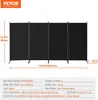 Ruimteverdelers met 4 panelen, privacy scherm van stof, Productafbeelding-voorbeeld 6