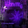 Halloween-Spinnennetz mit 70 LED-Lichtern, 8 Modi, Produktbild-Vorschau 5