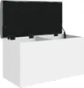 vidaXL Úložná lavice bílá 82 x 42 x 45 cm Materiál na bázi Náhled obrázku produktu 4
