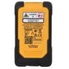 The back of a yellow and black DeWALT laser distance measurer. Anteprima dell’immagine prodotto