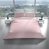 Mikrofaser Bettwäsche Set 135x200 cm Rosa Einfarbig mit Produktbild-Vorschau 3