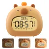 Dětský budík Capybara s nočním světlem, digitální budík do Náhled obrázku produktu 6