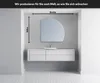 Unregelmäßiger asymmetrischer angeschnitten Spiegel mit LED Produktbild-Vorschau 2