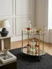 Design Servierwagen Gold 67x79 cm Mobile Mini Bar, Produktbild-Vorschau 3