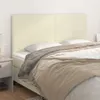 vidaXL Kopfteil Creme 160x5x118/128 cm Kunstleder Produktbild-Vorschau 2