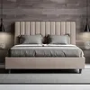 ITYHOME - Gepolstertes Bett mit Lattenrost 140x190 mit Produktbild-Vorschau 2