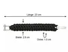 PEAQUE Survival Armband aus Paracord - Schwarz - Produktbild-Vorschau 2