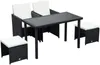 Outsunny Polyrattan Sitzgruppe Gartenset Garnitur 11 tlg. Produktbild-Vorschau 10