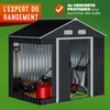 GARDEBRUK® Abri de jardin métal XL 2m² fondation Voir les images du produit 2