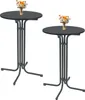 2x Stehtisch klappbar Ø 70 cm Höhe 110 cm Stahl Gastrotisch Produktbild-Vorschau 1