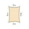 Sonnensegel 3x4m rechteckig - cream - Natural Produktbild-Vorschau 7