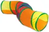 Intirilife Katzentunnel in Regenbogenfarben - 120 cm Länge Produktbild-Vorschau 1