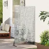 vidaXL Pare-vue Gris 100 x 50 x 180 cm Acier Voir les images du produit 3