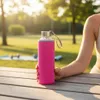 Trinkflasche aus Glas 550ml (Pink) Auslaufsichere Produktbild-Vorschau 3
