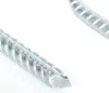 Close-up of two galvanized steel ground anchors on a white background. Produktbild-Vorschau