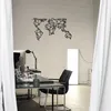 Wallity, kovová mapa světa, dekorace na zeď, černá, kov, Náhled obrázku produktu 3