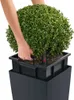 LECHUZA-Vase à plantes CUBICO Color 30 gris ardoise | Vase Voir les images du produit 3