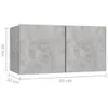 The Living Store 4-tlg. TV-Schrank-Set Betongrau Produktbild-Vorschau 7