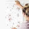 10m VLIES TAPETE Rolle Kinderzimmer Hasen Mädchen Schnee Produktbild-Vorschau 3