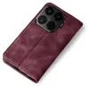 A burgundy flip case for a smartphone is shown against a white background. Produktbild-Vorschau