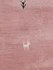 carpetfine Tapis de laine Gabbeh Uni couloir Rose 80x350 cm Voir les images du produit 7