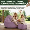 Dreamroots, pouf poggiapiedi 90x90x100 cm, borsa, pouf con Anteprima dell’immagine prodotto 8