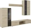TOP Wohnwand Salsa Anbauwand Wohnkombi Wohnzimmer Sonoma Produktbild-Vorschau 2