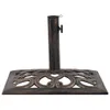 vidaXL Sonnenschirmständer Bronze 12 kg 49 cm Gusseisen Produktbild-Vorschau 2