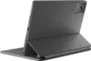 The back of a tablet with a keyboard case attached, shown in a studio setting. Produktbild-Vorschau