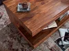 FineBuy Couchtisch Massivholz 90 cm Wohnzimmertisch braun Produktbild-Vorschau 4