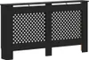 vidaXL Heizkörperverkleidung Schwarz 152x19x81,5 cm MDF Produktbild-Vorschau 1