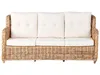 BELIANI Lounge Set Naturfarben Rattan 3-Teilig Geflochten Produktbild-Vorschau 9