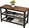 Panca porta scarpe Relaxdays, per 6 paia di scarpe, A x L x Anteprima dell’immagine prodotto 1