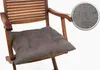A grey cushion on a wooden chair. Produktbild-Vorschau