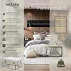 tectake® Bett Kyoto Belastbarkeit 250 kg, bodenschonende Produktbild-Vorschau 2
