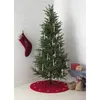 A Christmas tree decorated with candle-like lights, a stocking hanging on the wall, and gifts at the base of the tree. Podgląd zdjęcia produktu