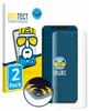 A product shot of a screen protector packaging and a smartphone with a screen protector applied. Produktbild-Vorschau