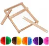 Holz Webrahmen Set Kinder - DIY Weben Bastelset mit Wolle & Produktbild-Vorschau 3