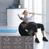 Piłka do ćwiczeń,  gimnastyczna 65cm czarna Medi Sleep Podgląd zdjęcia produktu 9